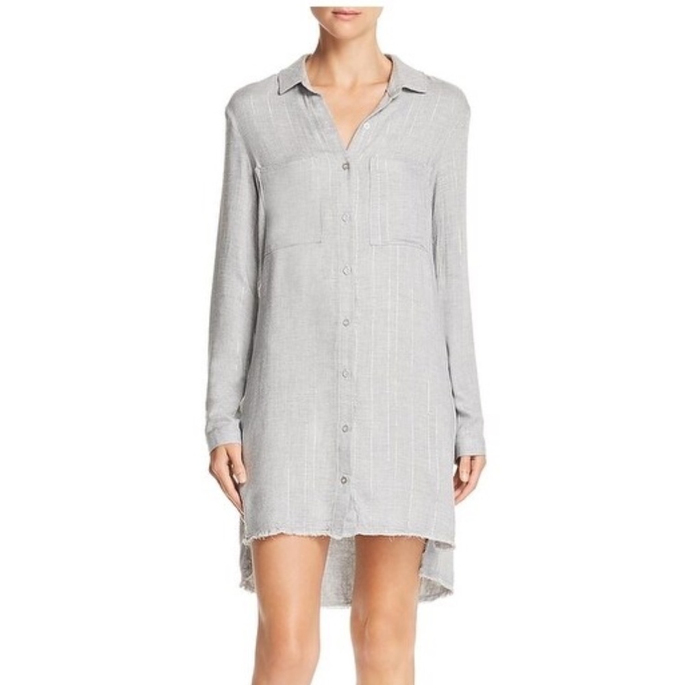 Bella Dahl Metallic Striped Shirtdress* New